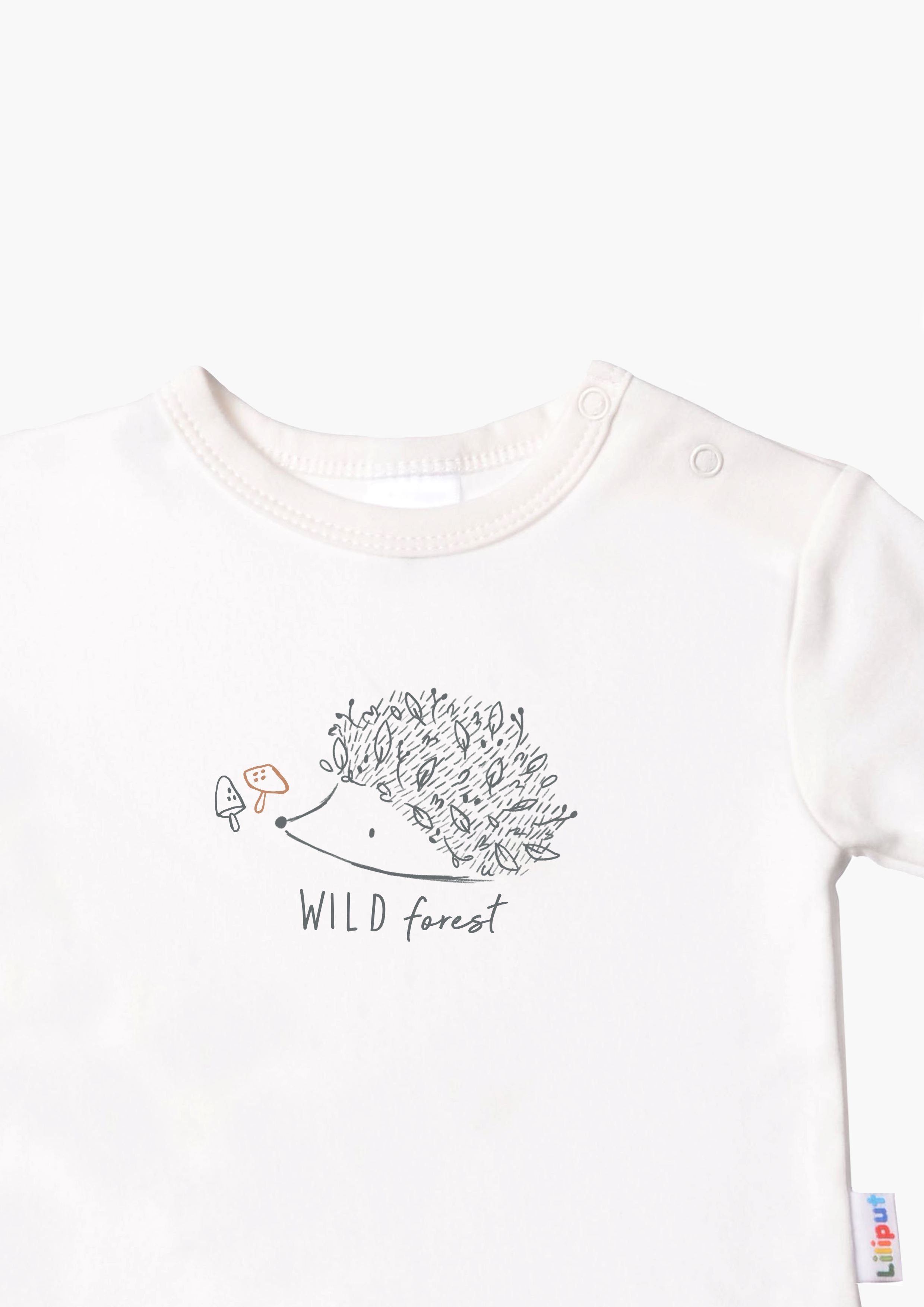 Liliput Langarmshirt Igel mit Druckknöpfen auf der Schulter