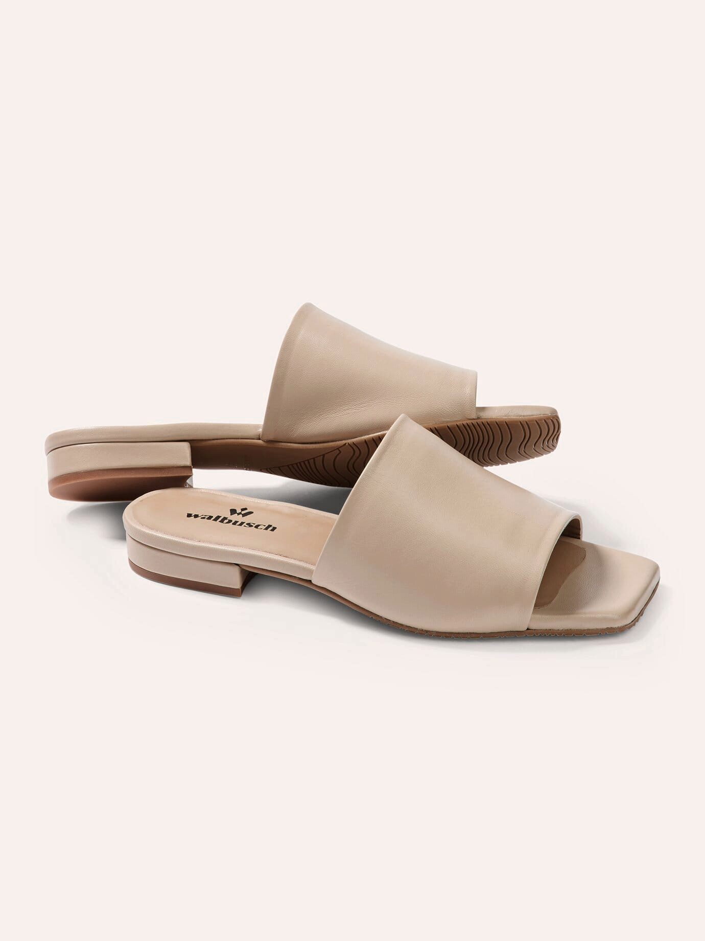 Walbusch Damen Pantolette Supersoft Leder bequeme Weite G noch offen Pantolette Pantolette, weiche Vorderfußpolsterung, rutschfeste TR-Sohle