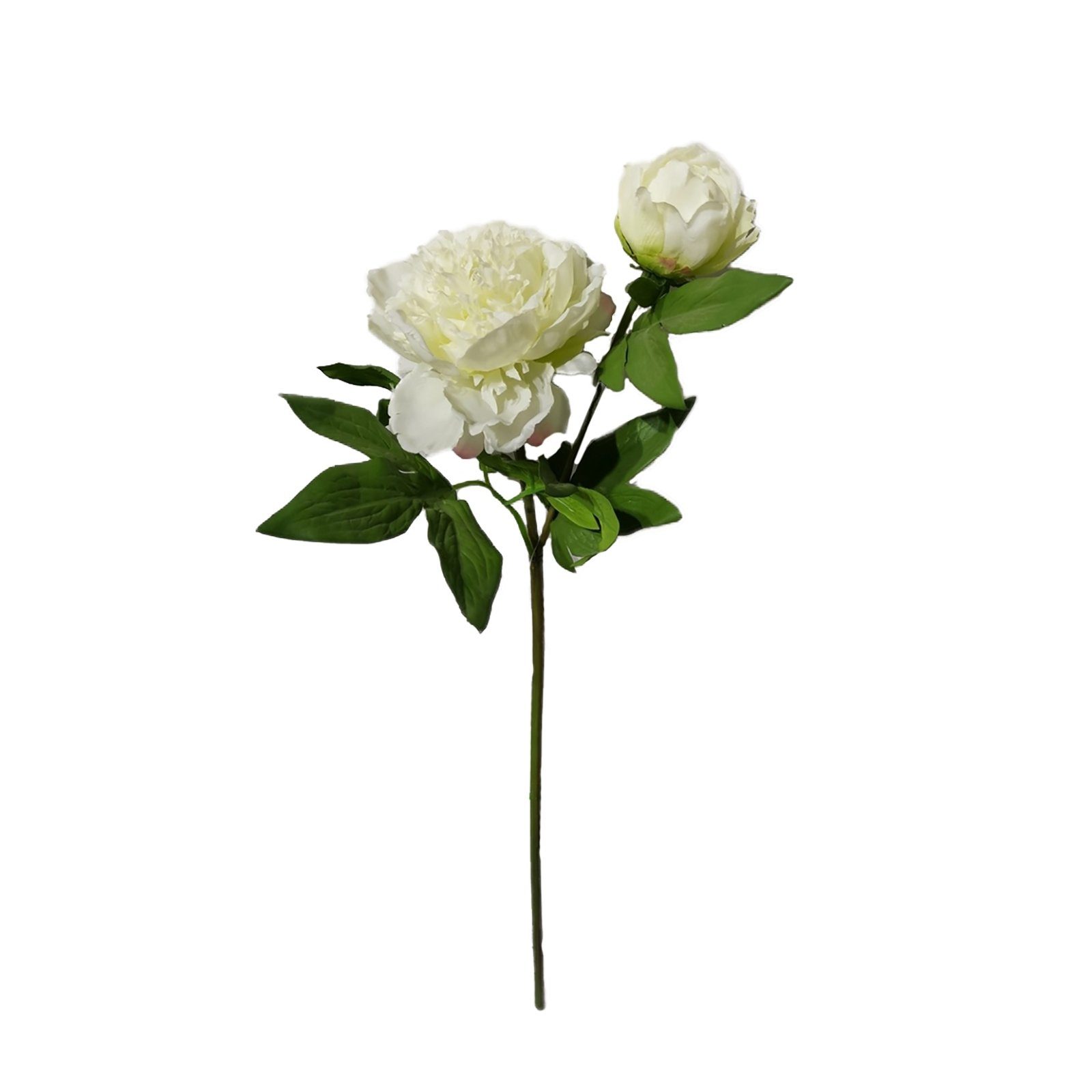 Kunstblume Pfingstrose 23 cm Kunstblume Flora Pfingstrose, HTI-Living, Höhe 23 cm Weiß