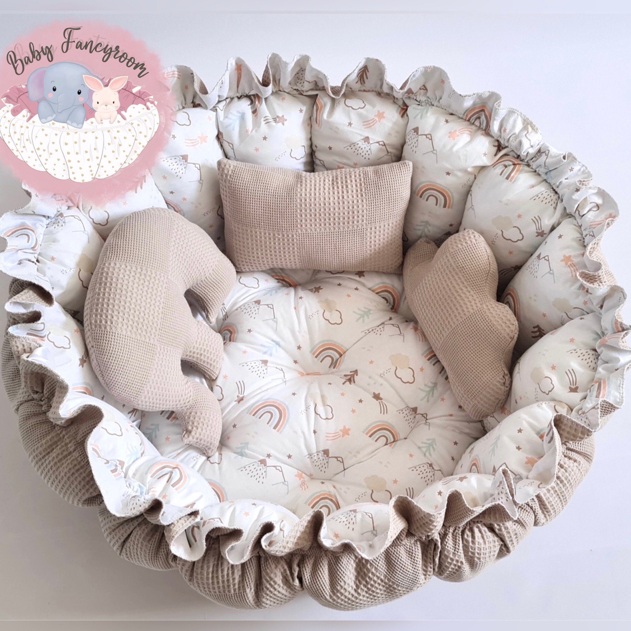 Baby Fancyroom Bettnestchen 2in1 Spielmatte Nestchen Babynestchen Babynest günstig online kaufen