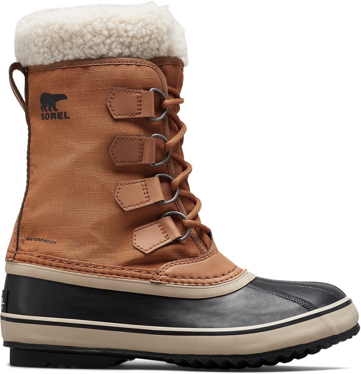 Sorel WINTER CARNIVAL BOOT WP Damen Snowboots - Kamelbraun - 43 Winterstiefel wasserdicht