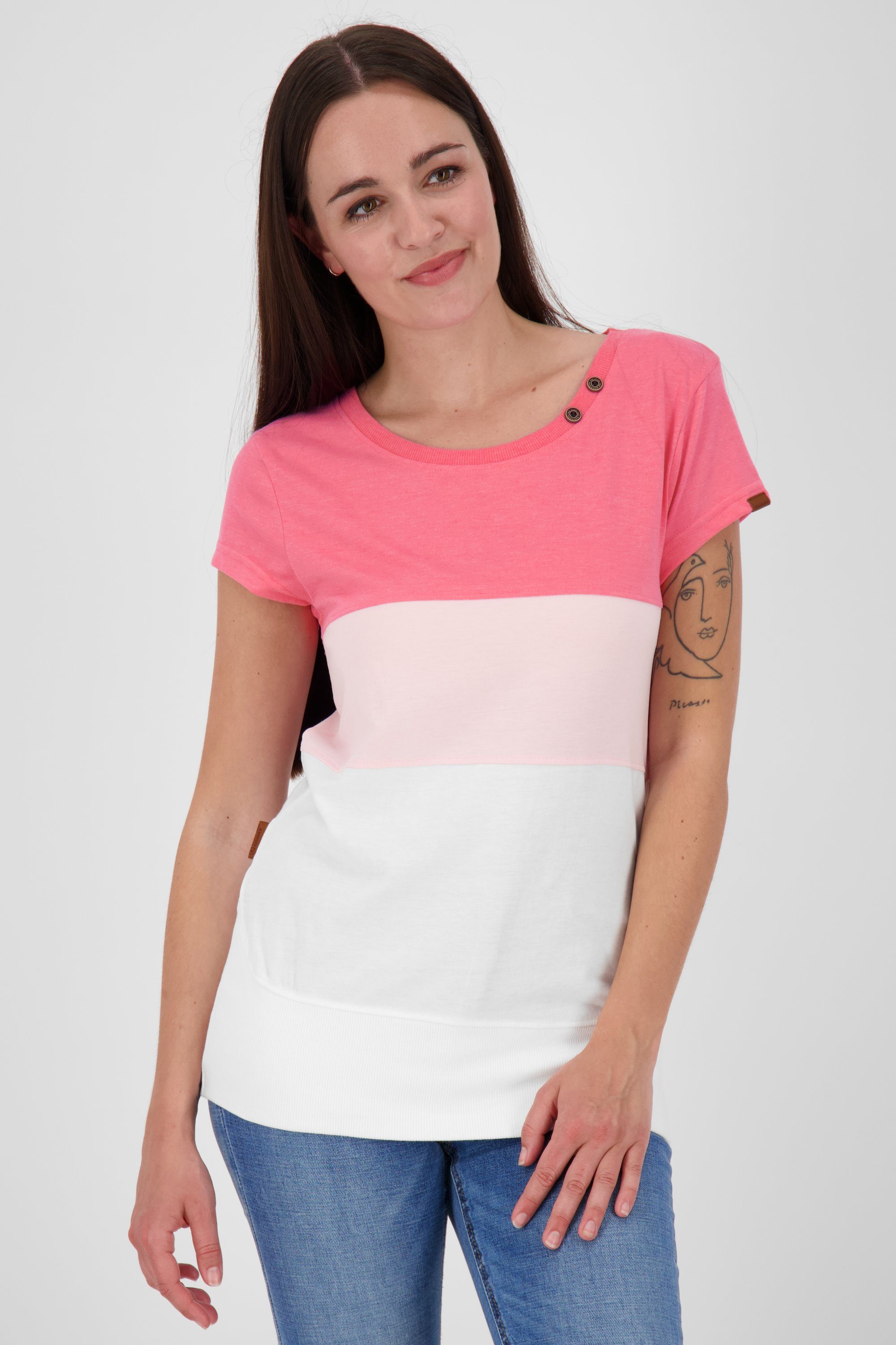 Alife & Kickin T-Shirt CoraAK Shirt Damen T-Shirt flamingo