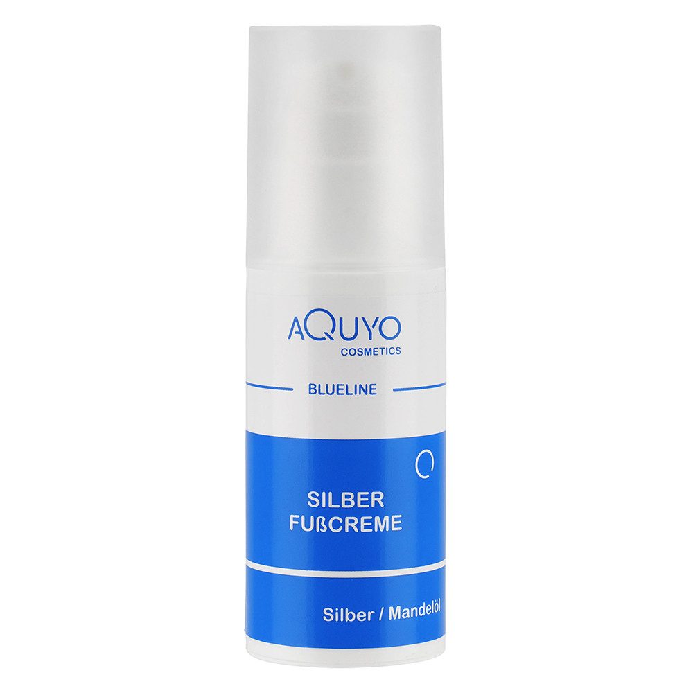 AQUYO Cosmetics Fußcreme Blueline Silber Fußcreme für trockene, empfindliche und rissige Füße