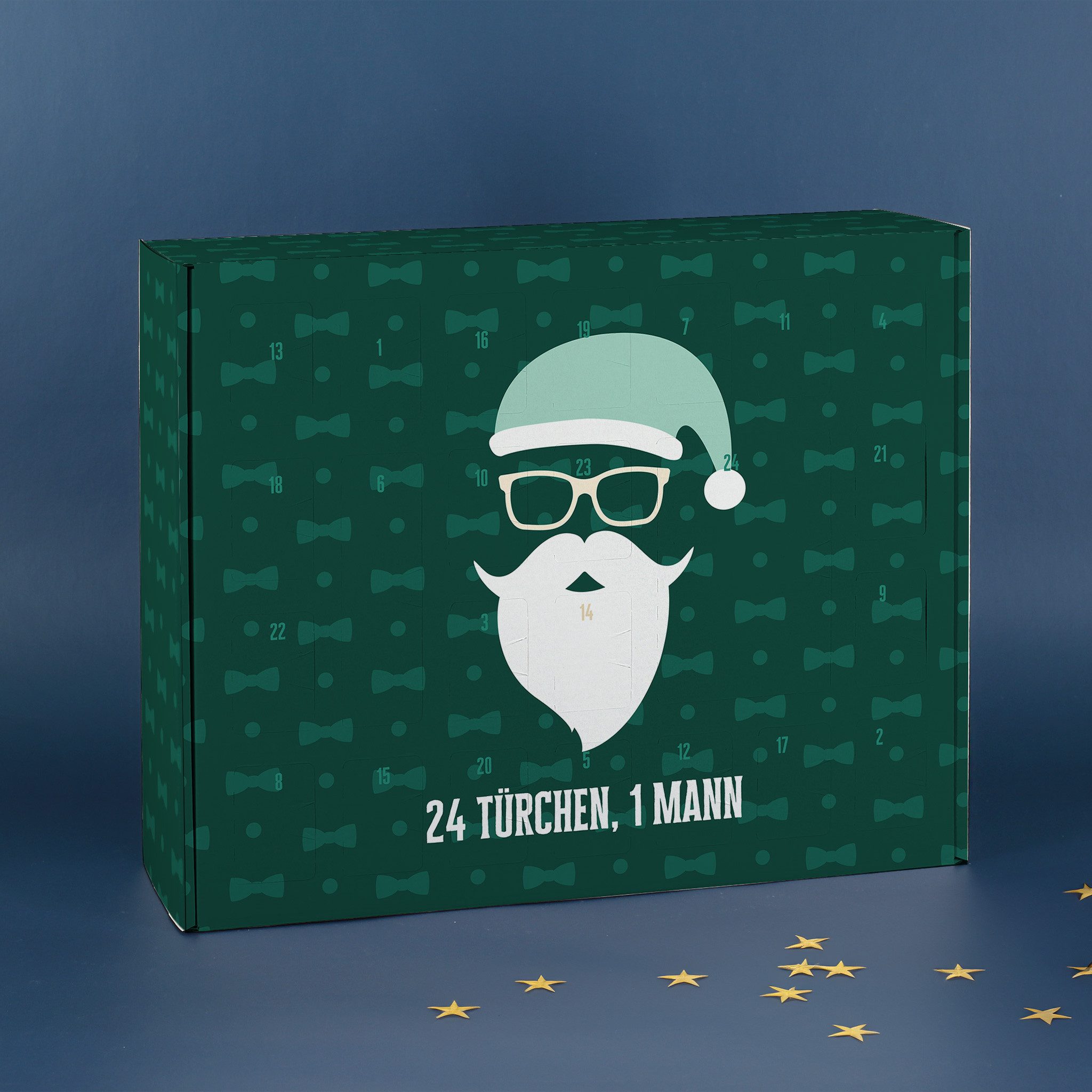 Herz & Heim befüllbarer Adventskalender mit festlichen Motiven zu Weihnachten - DIY Adventskalender, zum selbst Befüllen