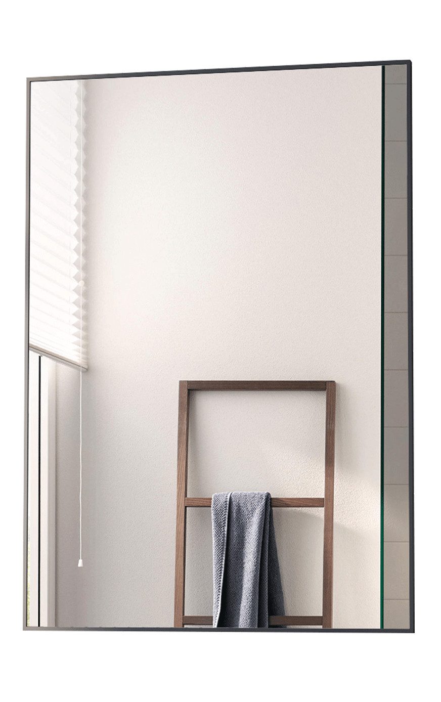 Boromal Spiegel eckig Wandspiegel Schwarz Bad Flur badezimmer Schlafzimmer günstig online kaufen