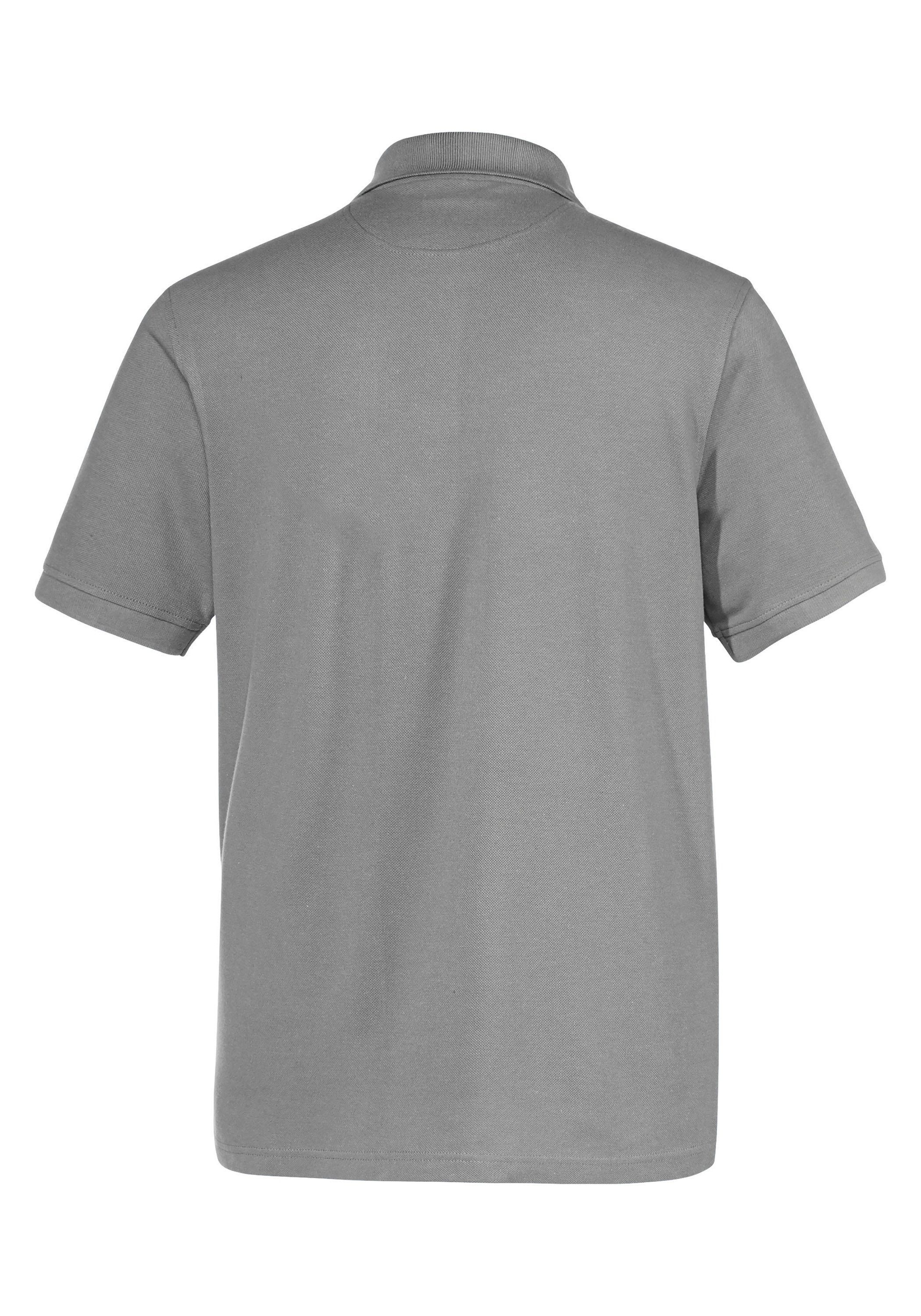 Expand Poloshirt in grau Übergröße
