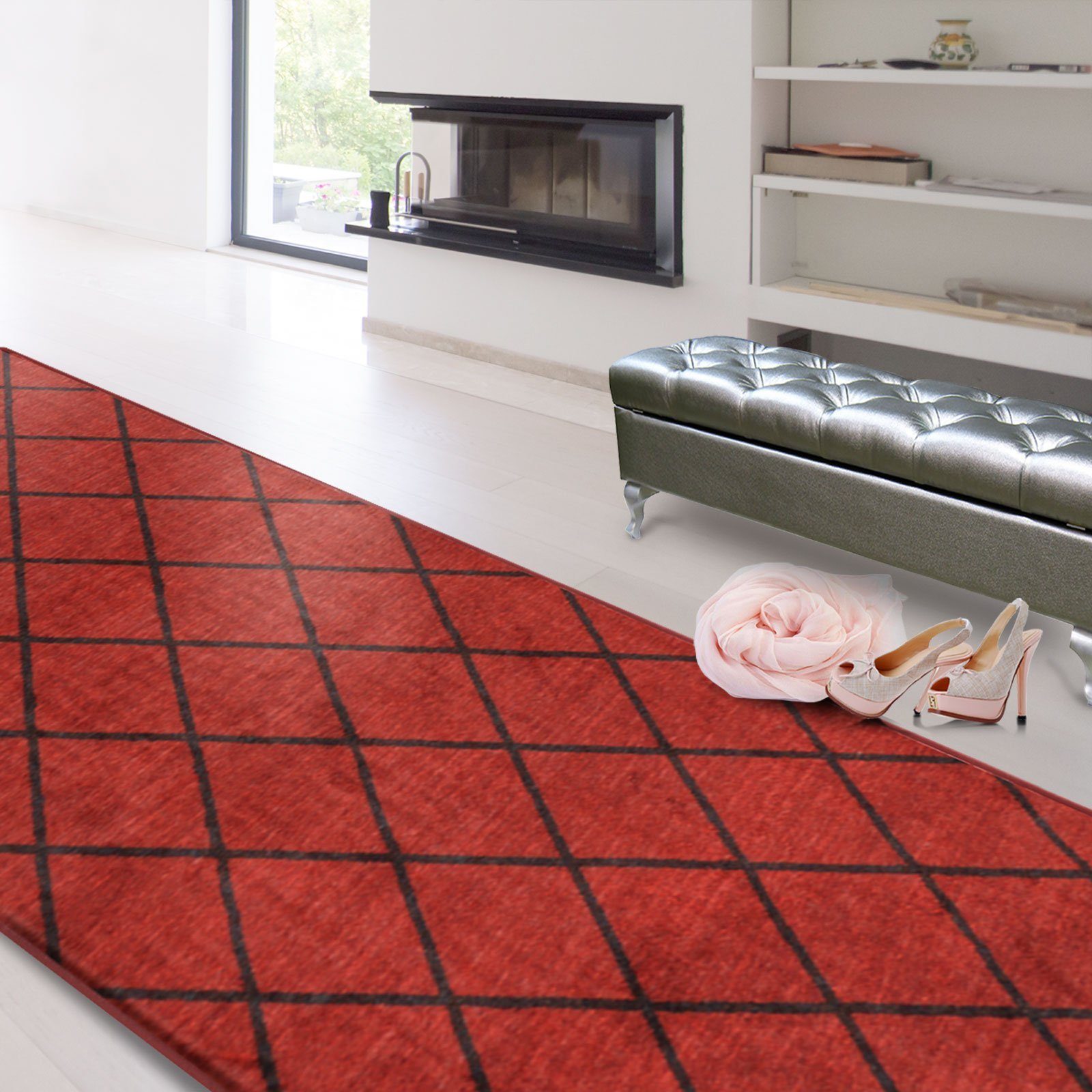 Floordirekt Läufer Cosenza, Teppichläufer erhältlich in vielen Farben & Größen, rechteckig