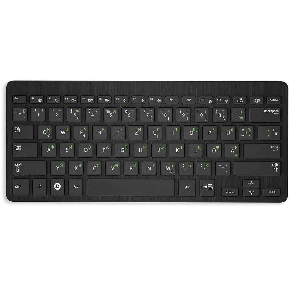 Hoopomania Aufkleber Russische Tastaturaufkleber transparent für Mac (Apple) in Hell-grün