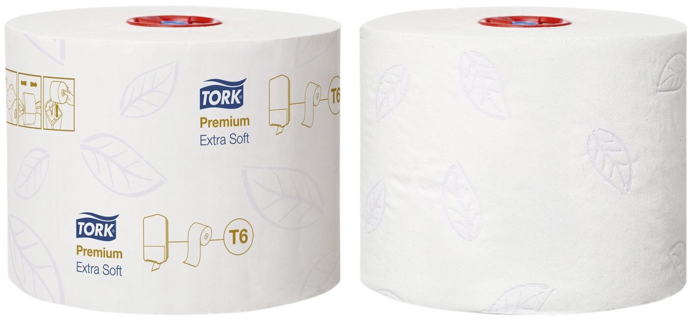 TORK Toilettenpapier Toilettenpapier Midi für T6 System - extra weich 3-lagig 27 Rollen à 7