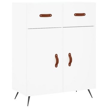 furnicato Sideboard Highboard Weiß 69,5x34x180 cm Holzwerkstoff