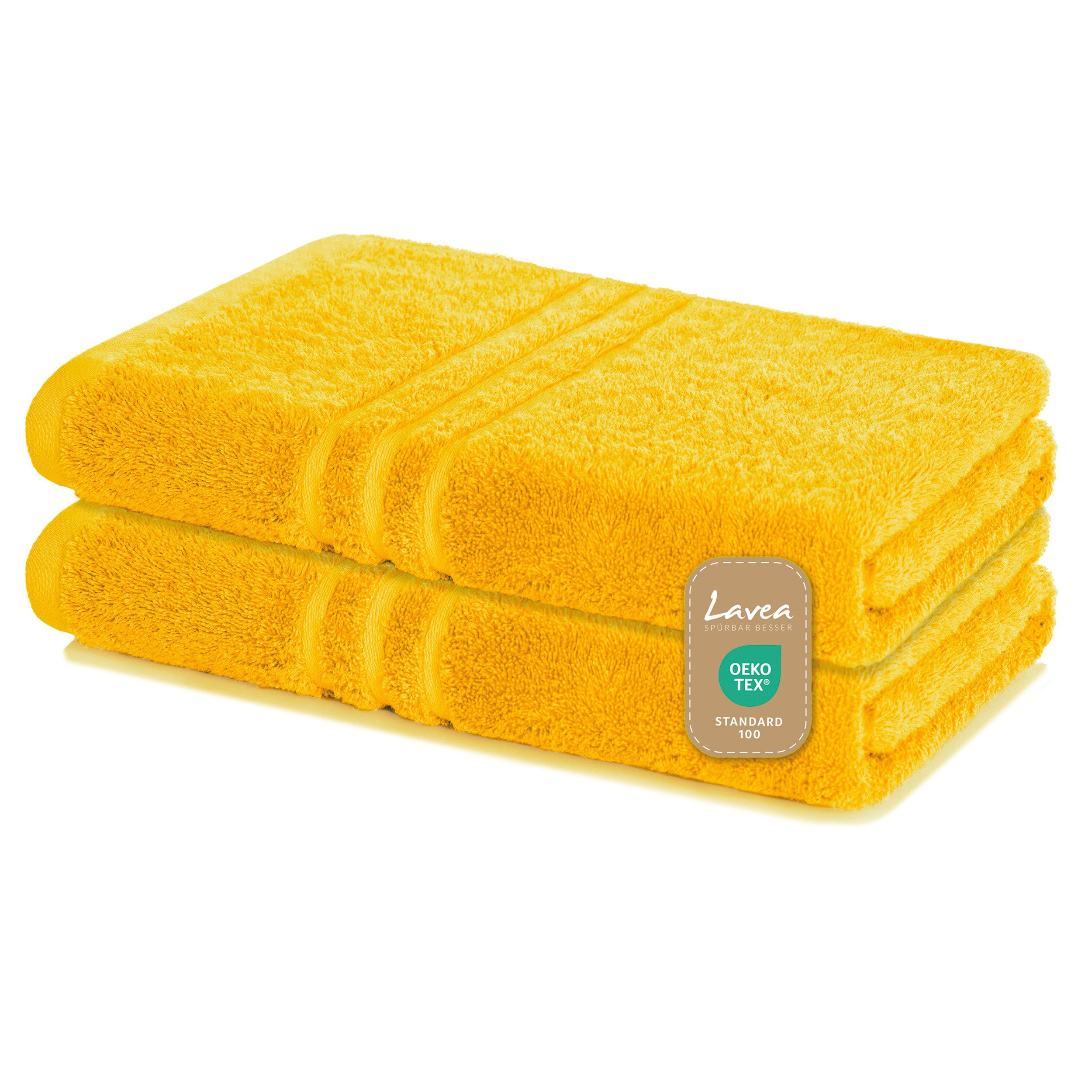 Lavea Duschtuch Elena-Frottierserie 70x140 cm, 100% Baumwolle (2er Set), 50 günstig online kaufen