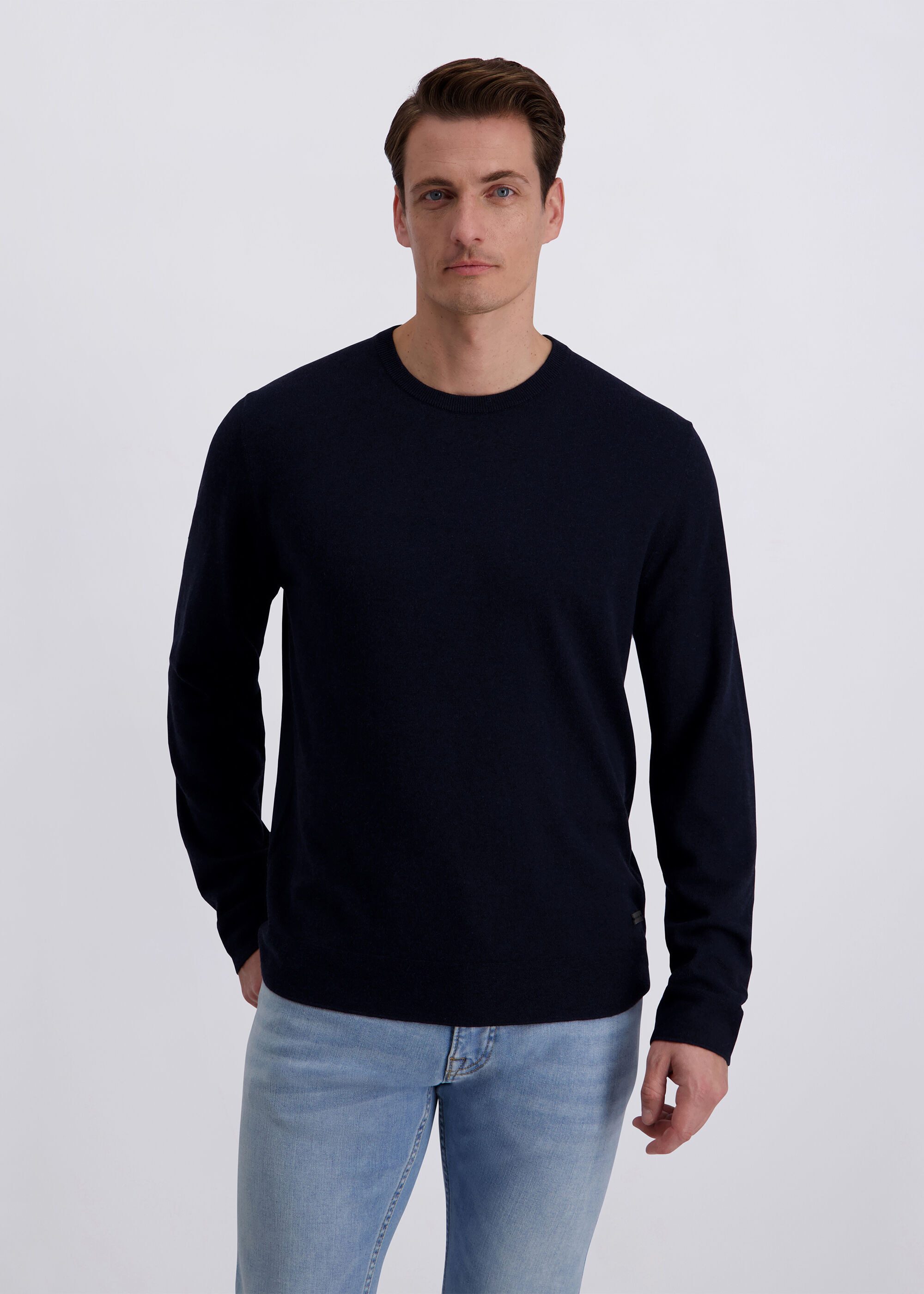 Pierre Cardin Strickpullover mit Rundhalsausschnitt