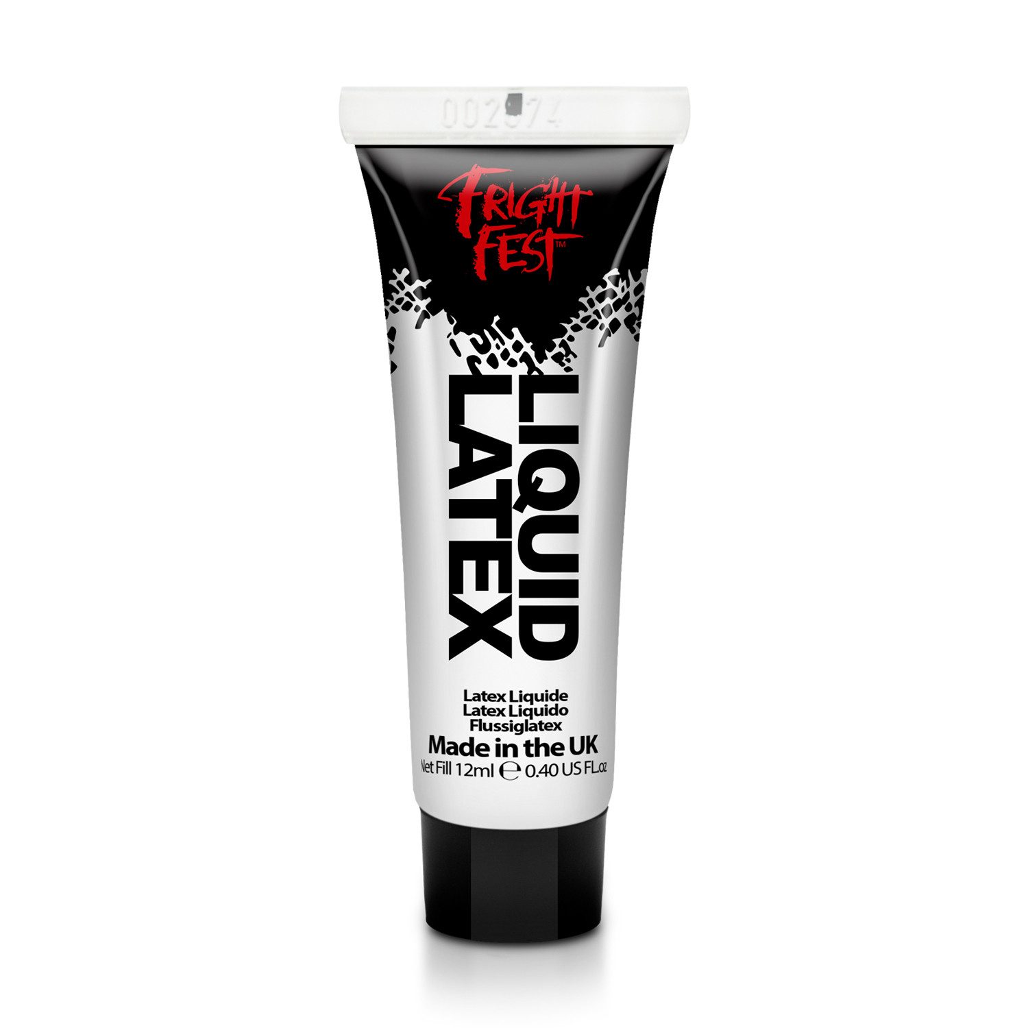PaintGlow Theaterschminke Liquid Latex- Flüssiglatex in 12ml Tube – Perfekt für Spezialeffekte (Einzelne Tube)