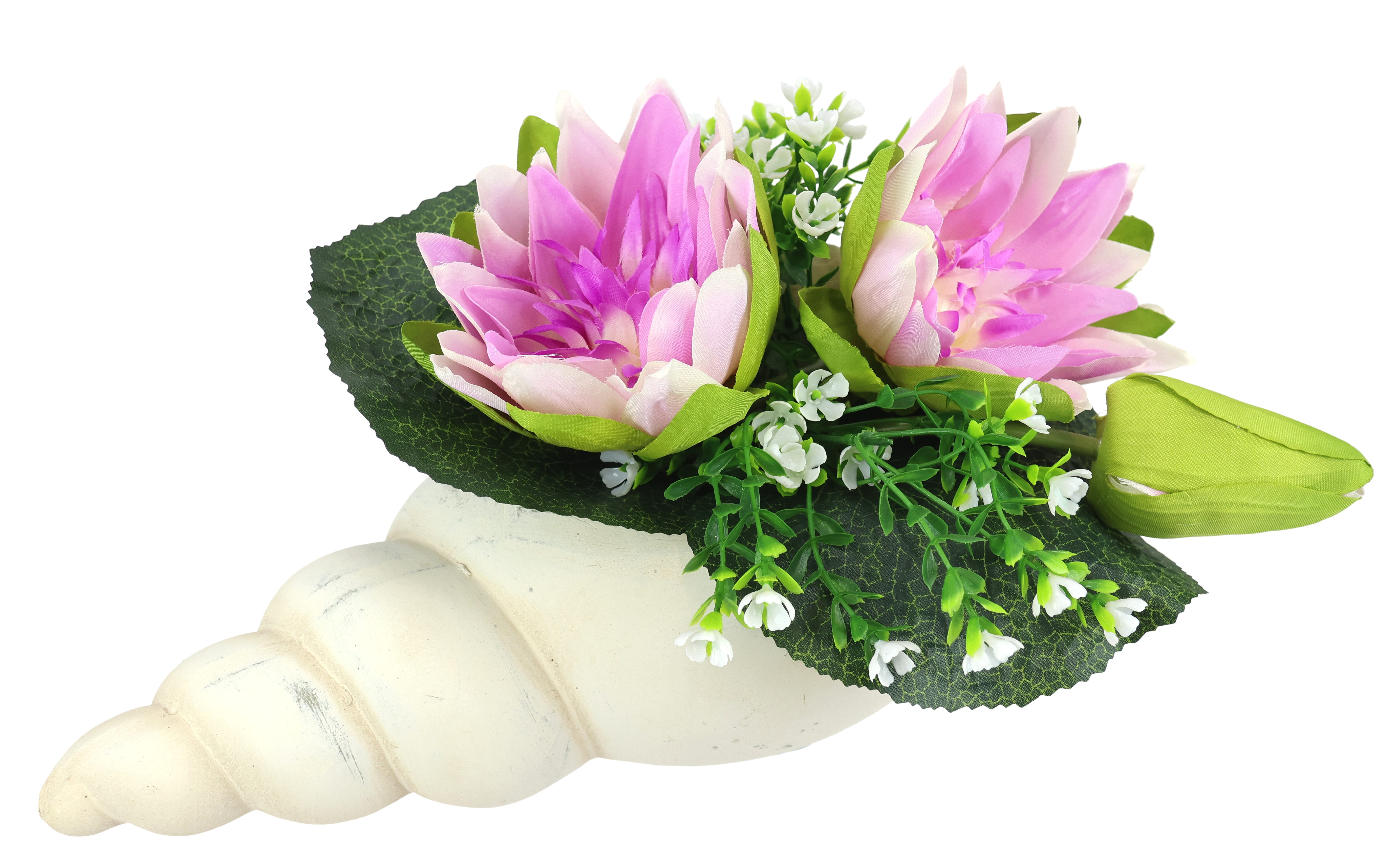 Kunstblume Lotus in Muschel-Topf, I.GE.A., Höhe 17 cm, Künstliche Seerosen- günstig online kaufen