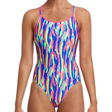 Funkita Badeanzug Diamond Back Wing Tips in farbenfrohem Digital-Print