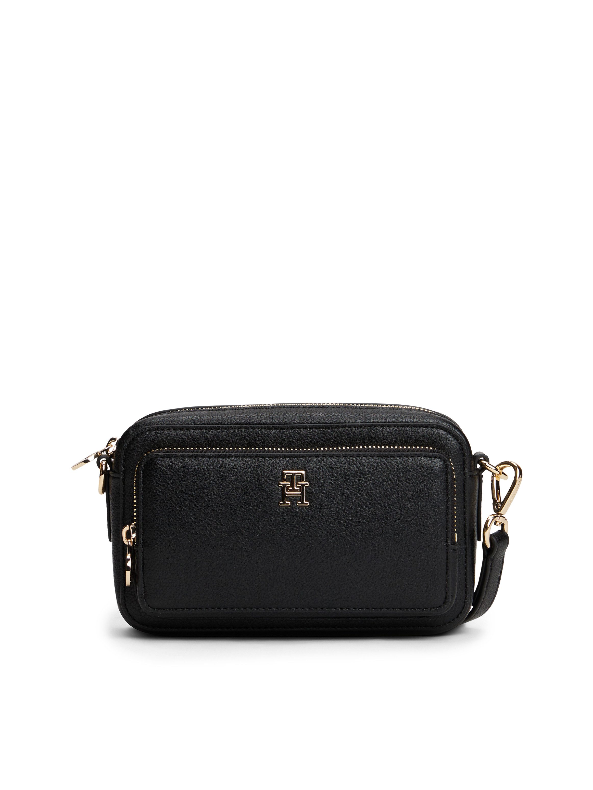 Tommy Hilfiger Umhängetasche TH ICON CAMERA BAG, Damen Schultertasche, Minibag mit TH-Logoemblem