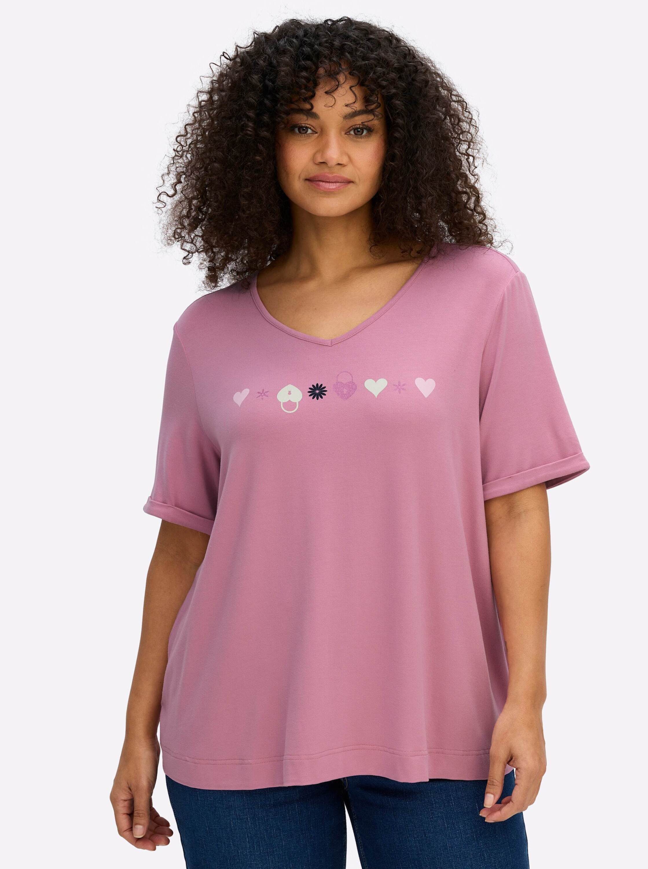 Sheego T-Shirt Shirt Kurzarm