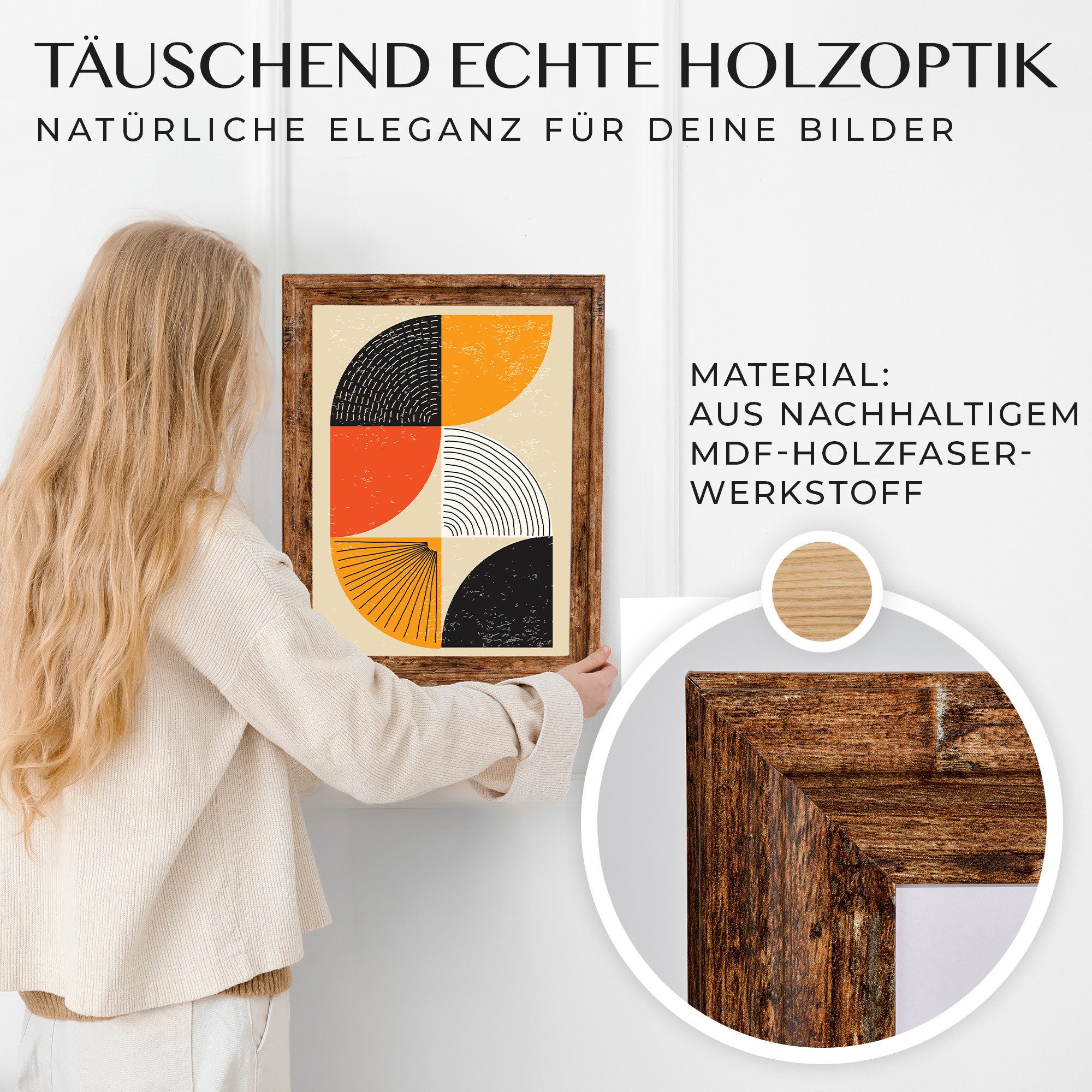 Mein Landhaus Bilderrahmen Mein Landhaus Bilderrahmen Narva Walnuss mit Echtglas – Bild 3 von 5