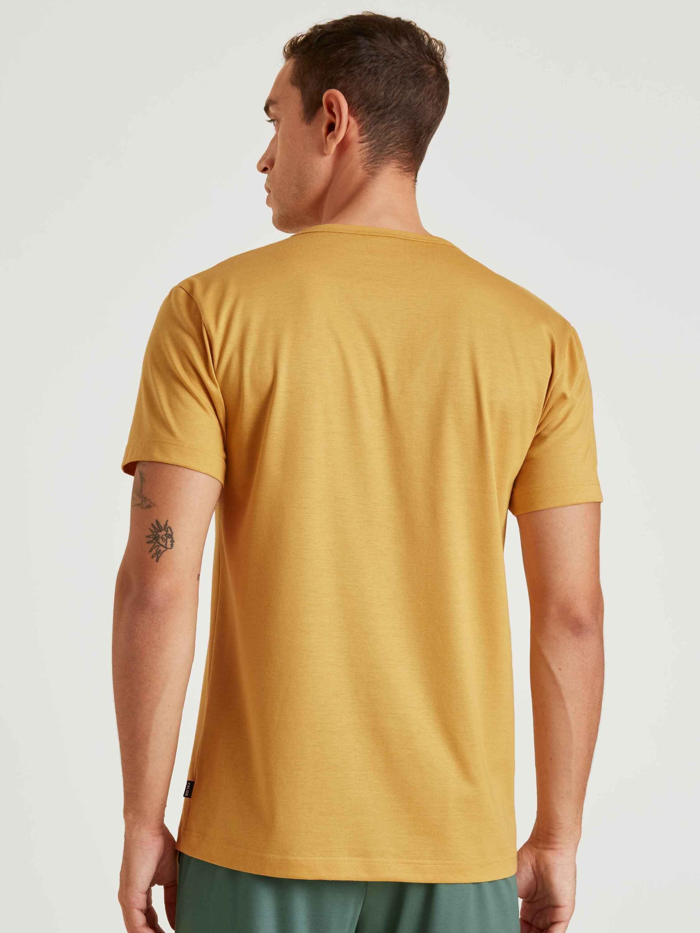 Certified® Cradle CALIDA sautere Cradle T-Shirt, (1-tlg) Kurzarmshirt to yellow