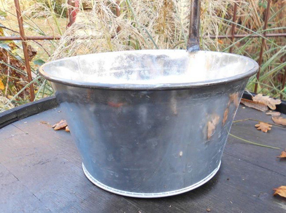 Deko-Impression Pflanzschale Pflanztopf mit Deko-Wasserhahn Zinkbottich günstig online kaufen