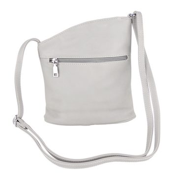 MIRROSI Umhängetasche Damen Crossbody Bag, Klein 20,5x22x7cm (aus hochwertigem Kunstleder Veganleder Leder, 4 Farben auswählbar: Schwarz, Rot, Weiß, Grau), Kleine Tasche, Schultertasche für jeden Anlass