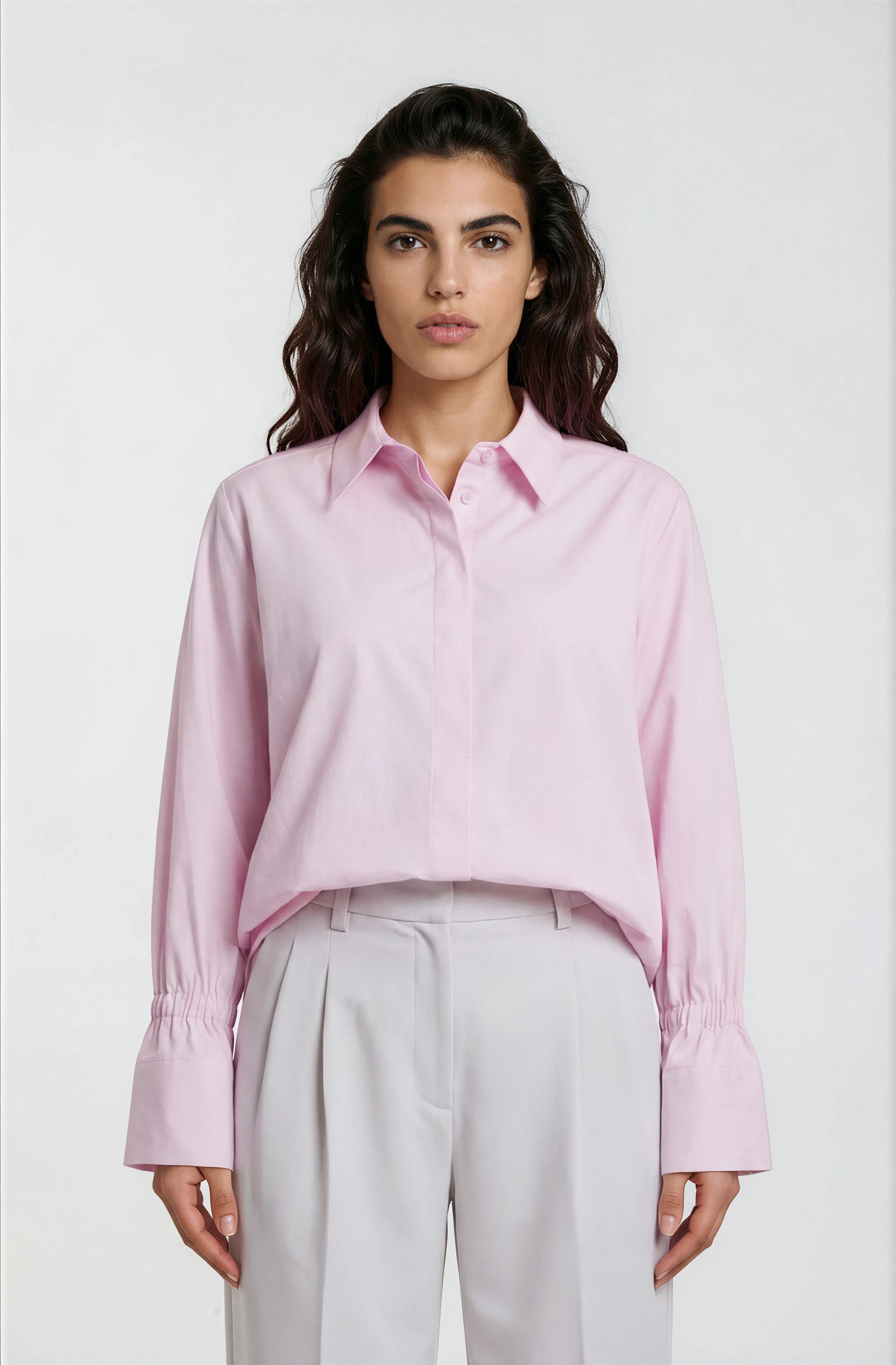 Milano Italy Schlupfbluse mit Baumwolle