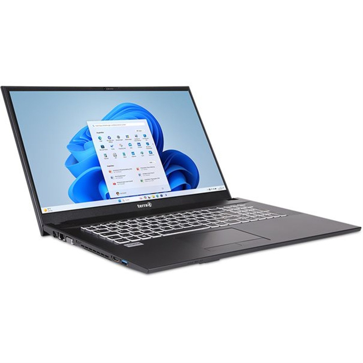TERRA TERRA MOBILE 1716R – Intel Core i3-1315U – 17,3" Windows 11 Home Business-Notebook (Intel Intel Core i3 i3-1315U, 8 GB, 500 GB SSD, Windows 11 Home, DVD-Laufwerk, beleuchtete Tastatur)