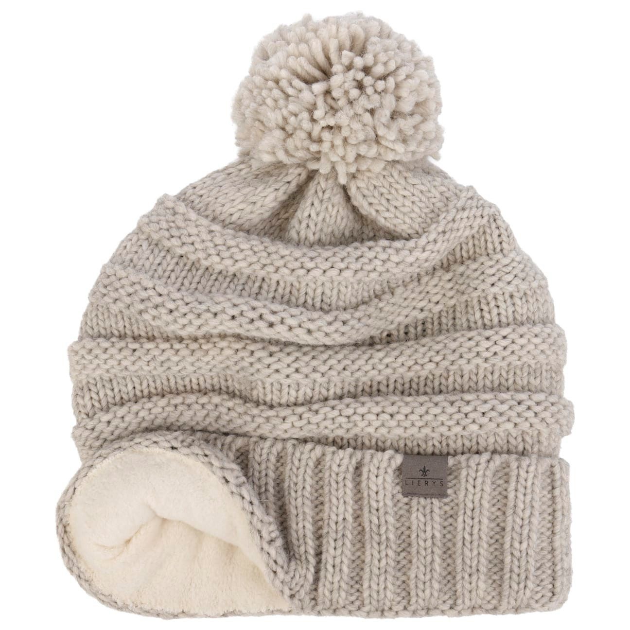 Lierys Bommelmütze (1-St) Beanie mit Umschlag, Made in Germany günstig online kaufen