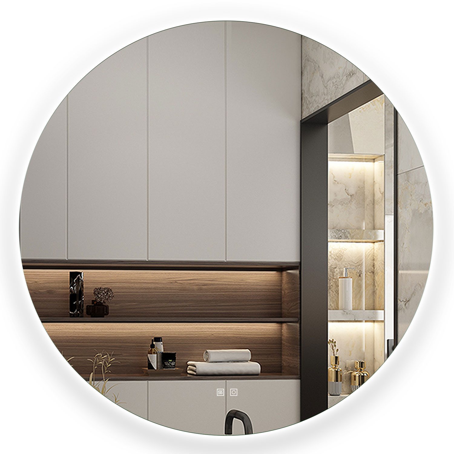 Aica Sanitär Badspiegel mit LED Wandspiegel günstig online kaufen