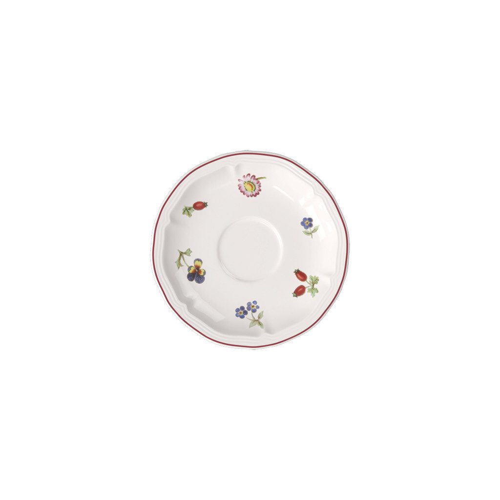 Villeroy & Boch Untertasse Petite Fleur Mokka-/Espresso-Untertasse, (1 St), Premium Porcelain, mikrow.- & spülm.sicher, Made in Germany