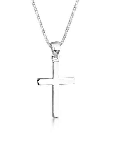 Elli Kette mit Anhänger »Kreuz Symbol Religion 925 Silber«