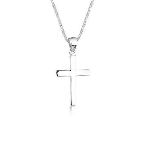 Elli Kette mit Anhänger Kreuz Symbol Religion 925 Silber, Kreuz