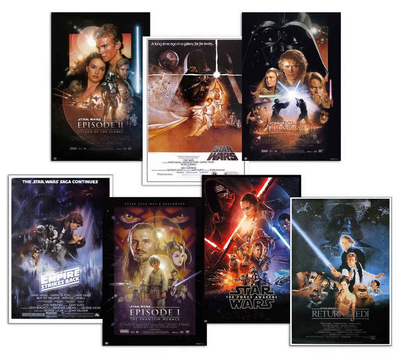 Star Wars Poster Star Wars Posterset Filmplakat 61 x 91,5 cm