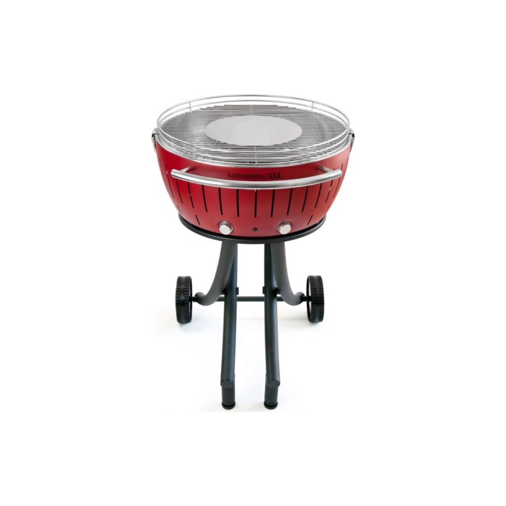 LotusGrill Holzkohlegrill LotusGrill XXL (G600) Gartengrill 21,8kg, Feuerrot mit USB Anschluss