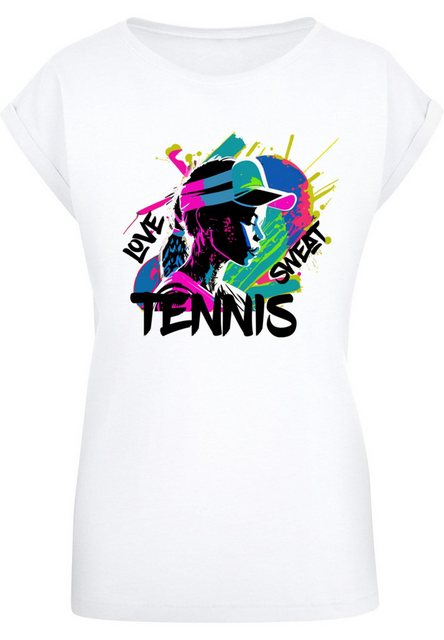 Merchcode T-Shirt "Merchcode Damen Ladies Tennis Love, Sweat - T-Shirt", (1 günstig online kaufen