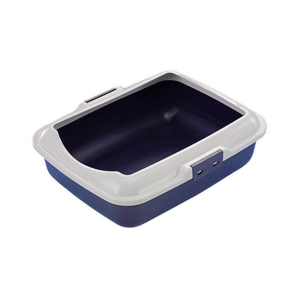 Katzentoilette Katzen Toilettenschale blau