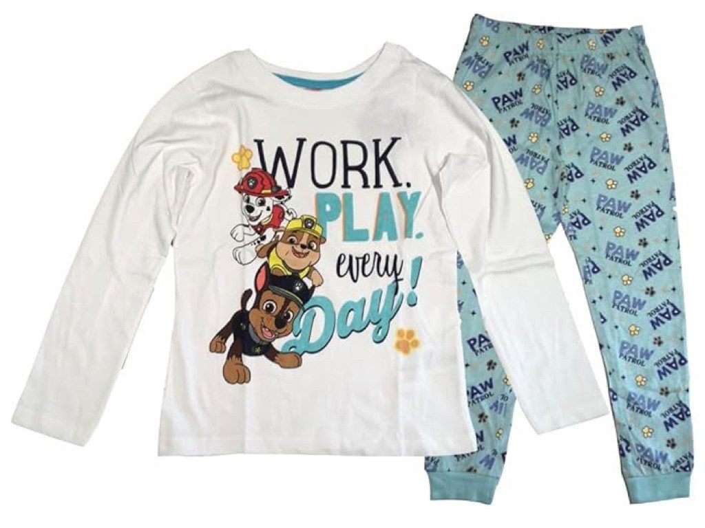 PAW PATROL Schlafanzug Pyjama Paw Patrol für Jungen