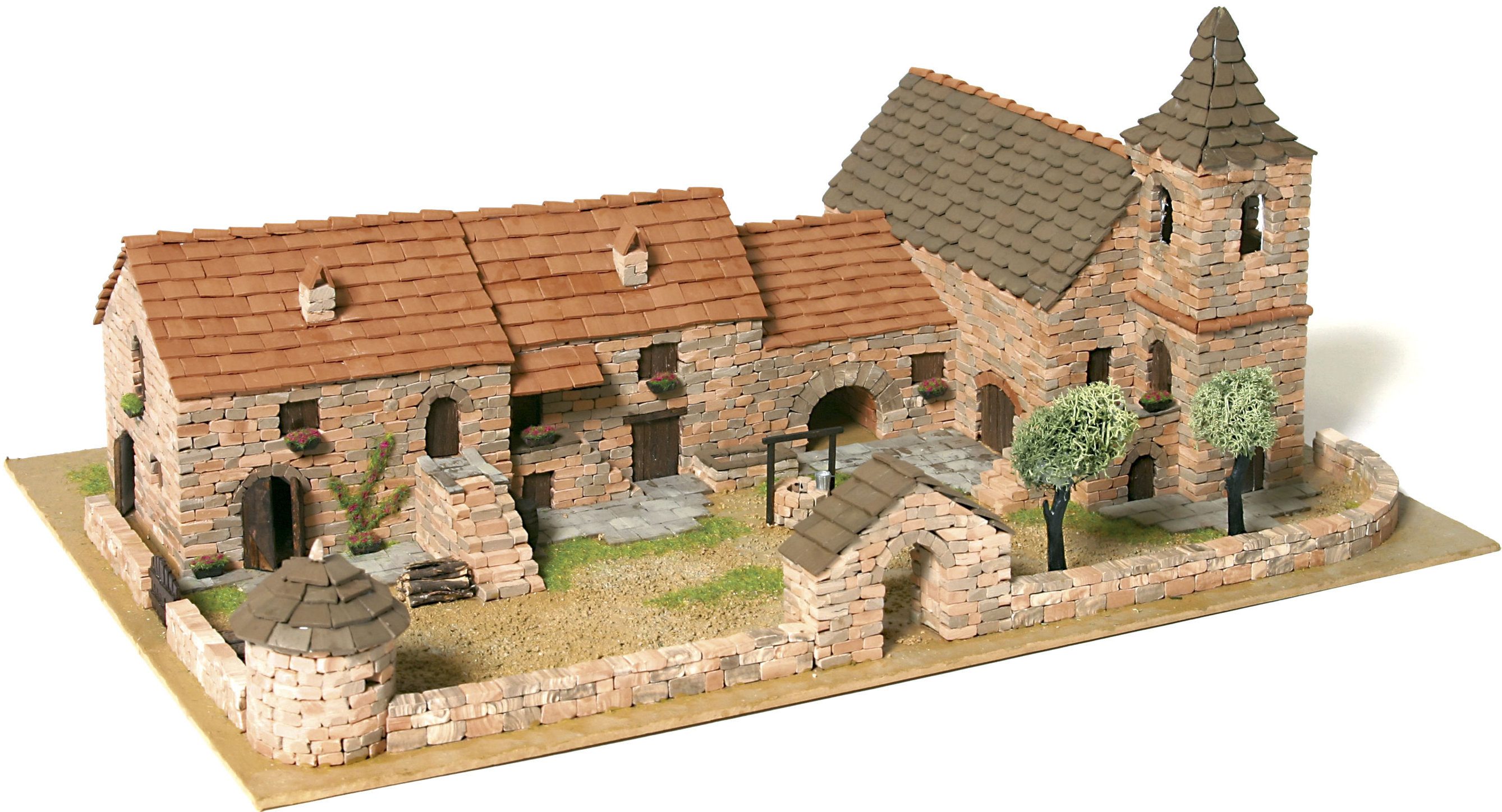 Domus Kits Modellbausatz DiHOrama 5, Maßstab 1:87, (Modellbausatz, 3800-tlg., Dorf), Made in Europe