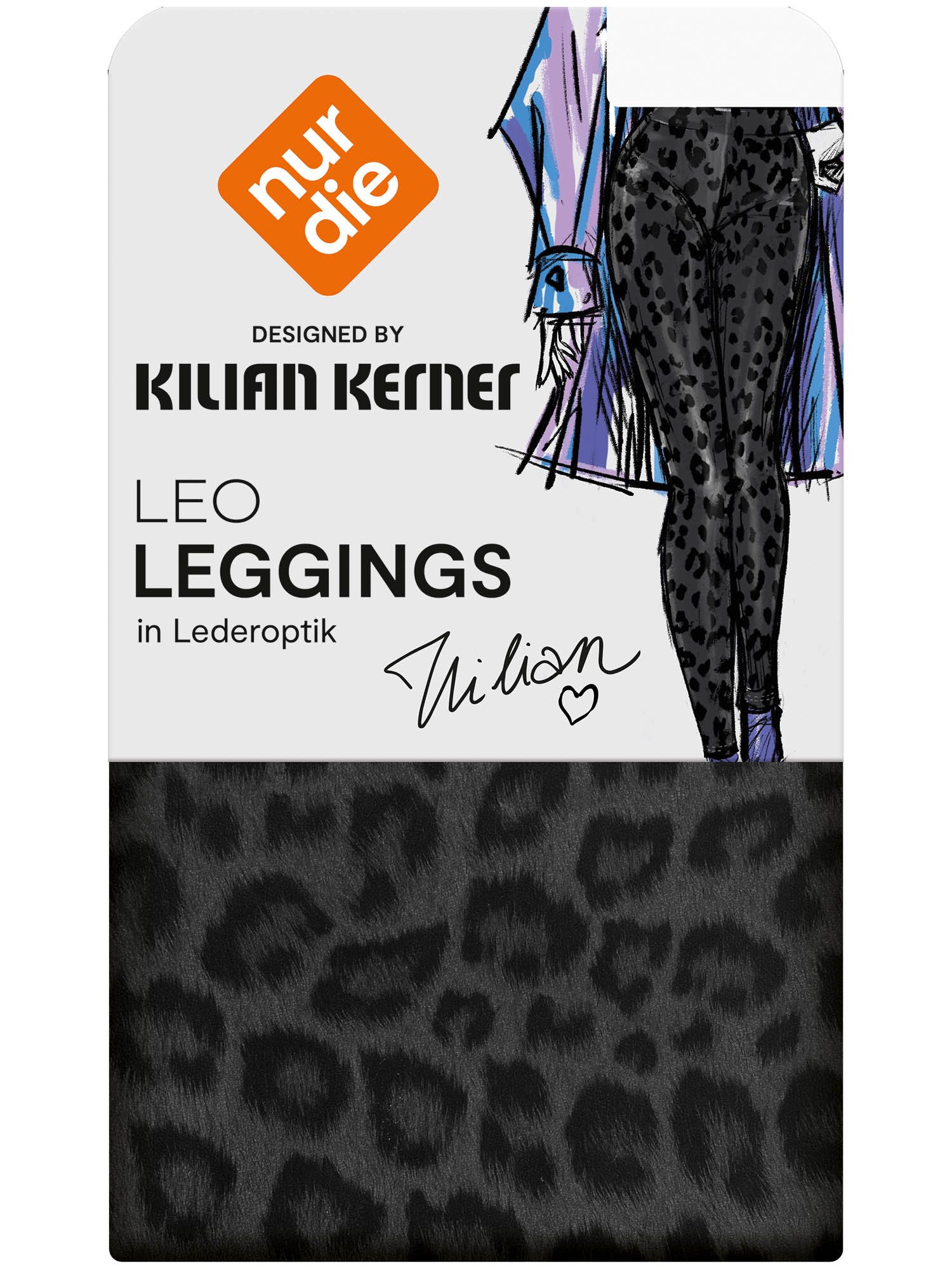 Nur Die Leggings NUR DIE x KILIAN KERNER Damen Vegane Lederoptik-Leggings i günstig online kaufen