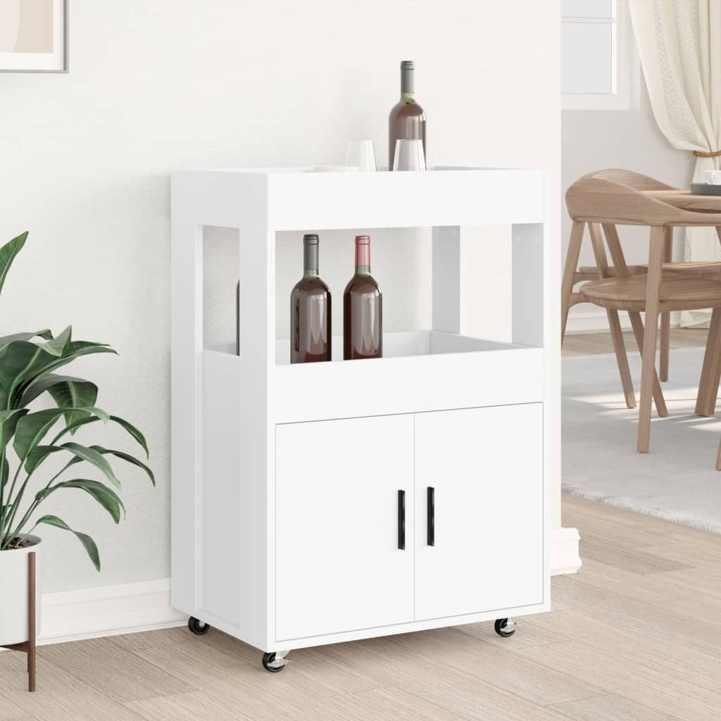 vidaXL Sideboard Barwagen Weiß 60x39,5x89 cm günstig online kaufen