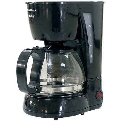 Sogo Kaffeebereiter Kaffemaschine, Glaskanne, Warmhaltefunktion