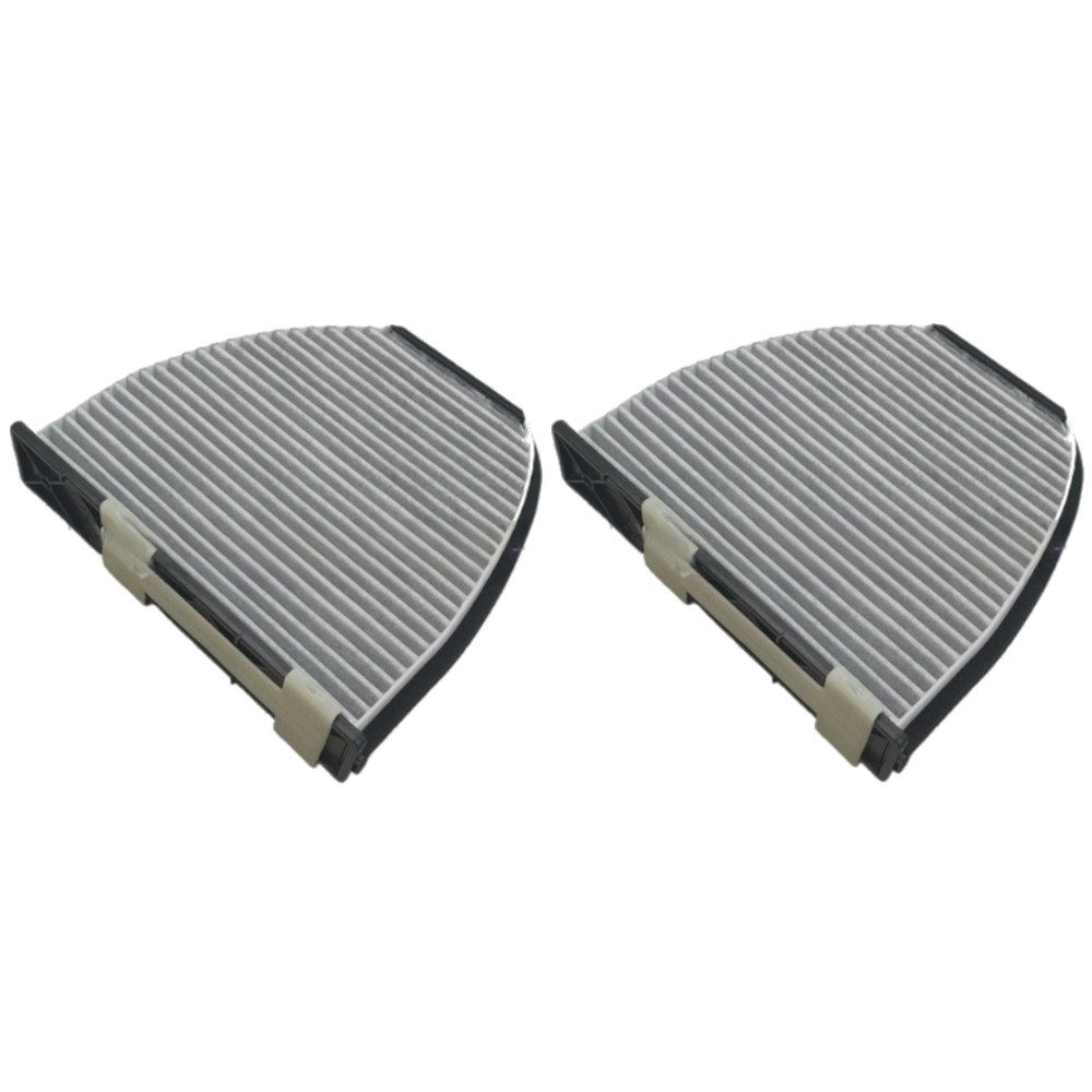 Trade-Shop Aktivkohlefilter Innenraumfilter 2x passend für Mecafilter EKR7270 CoopersFiaam PCK8278, Zubehör für Auto, Fahrzeug, PKW, Maße: ca. 284x264x44mm / für eine saubere Luft im Inneren des Autos