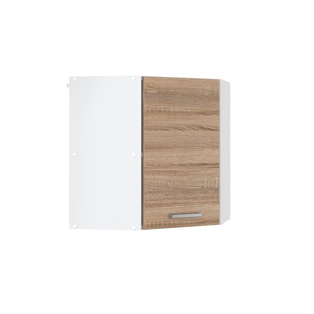 Vicco Eckhängeschrank R-Line, Sonoma/Weiß, 57 cm günstig online kaufen