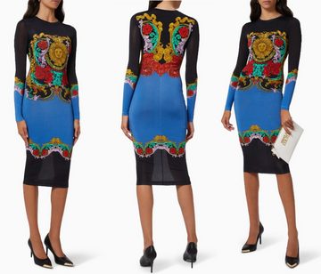 Versace Midikleid VERSACE JEANS COUTURE Regalia Midi Dress Sunflower Garland Baroque Mid