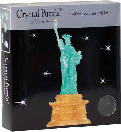 HCM KINZEL 3D-Puzzle Crystal Puzzle, Freiheitsstatue, 78 Puzzleteile