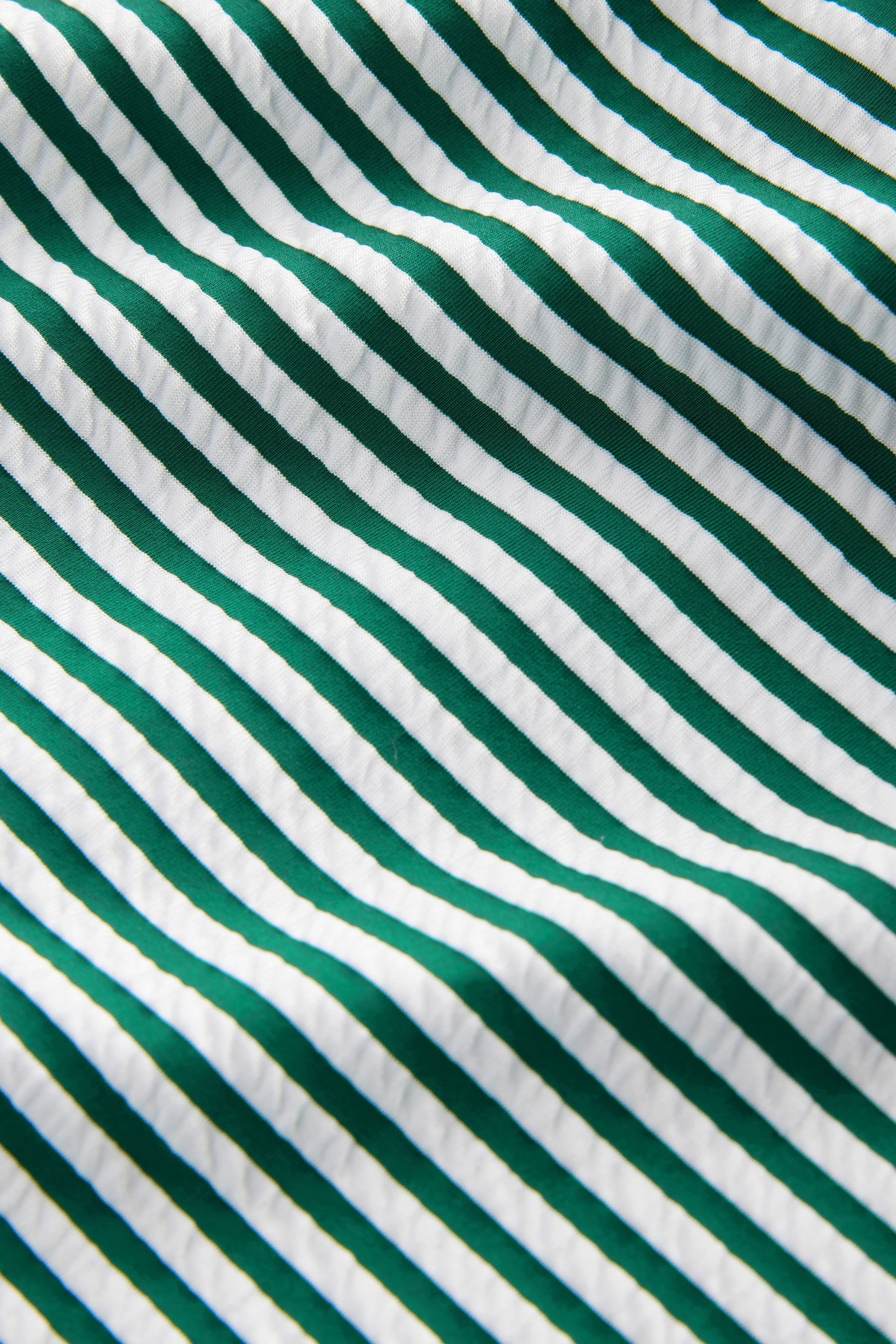 Next Badeanzug Bauchformender Seersucker-Badeanzug mit Streifen (1-St)