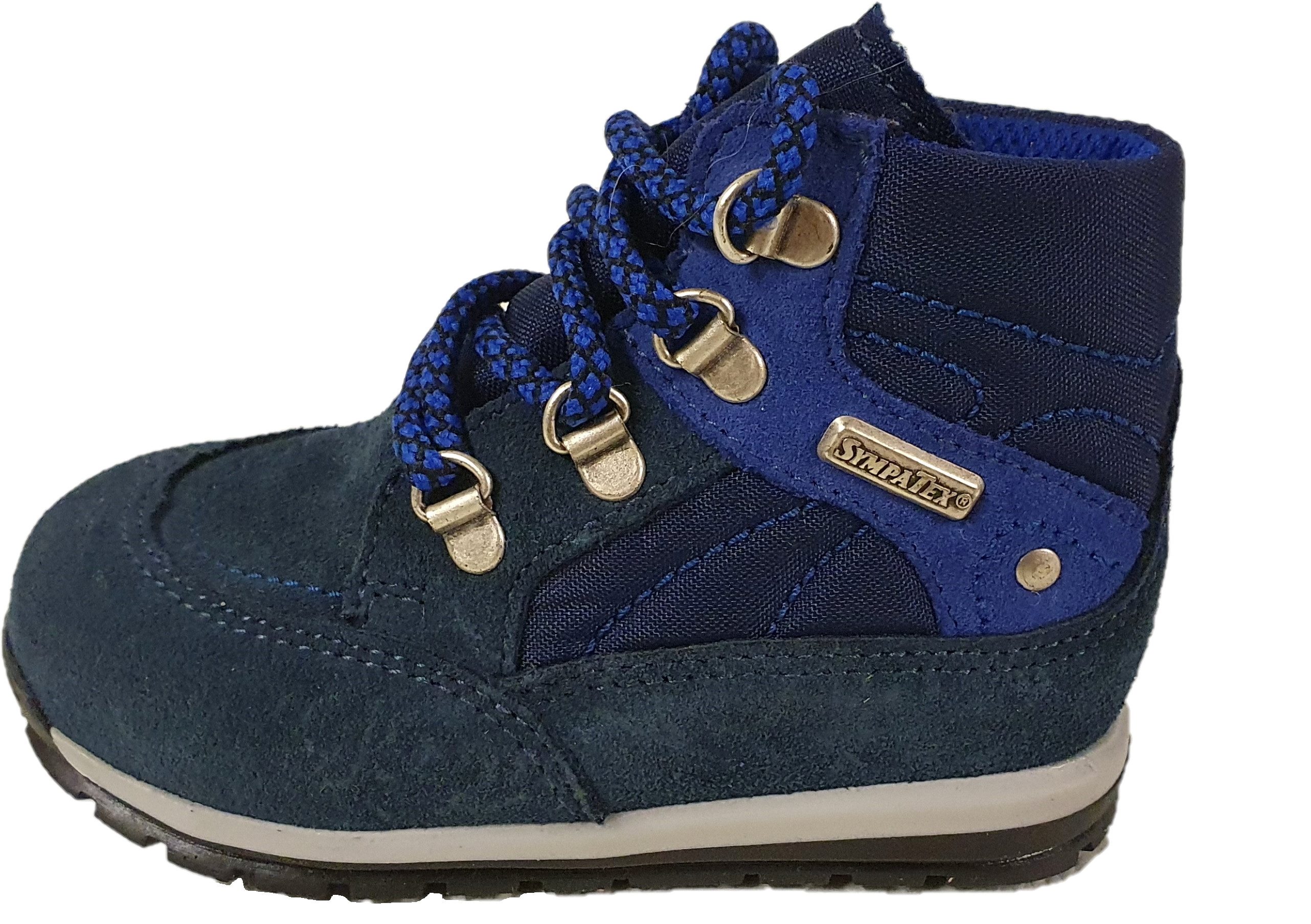 Däumling Kinderschuhe MID 110061 Sympatex wasserdicht blau Schnürschuh wasserdicht