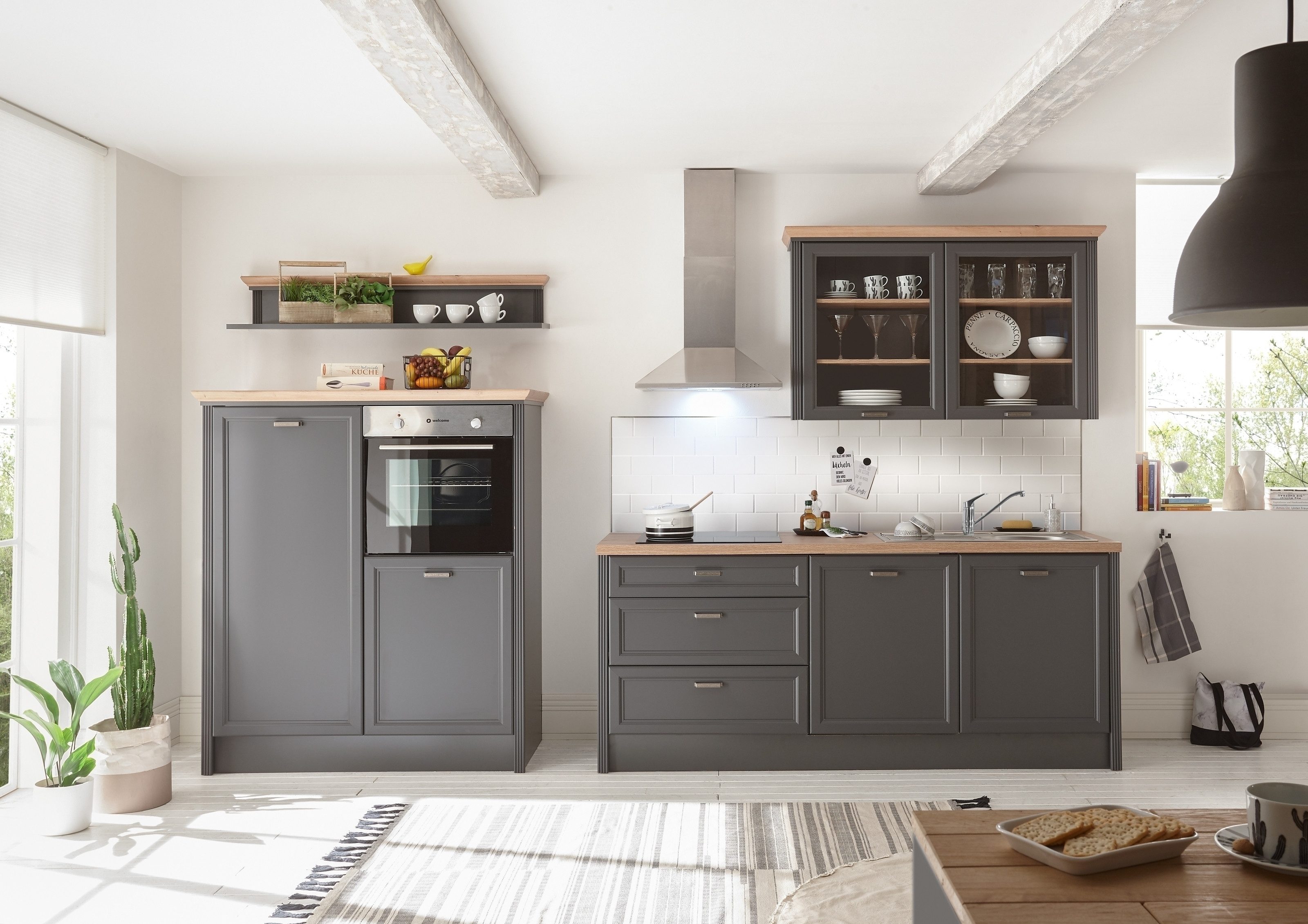 PREISBRECHER Küche Jasmin Küche, 344 x 228 x 60 cm (B/H/T)