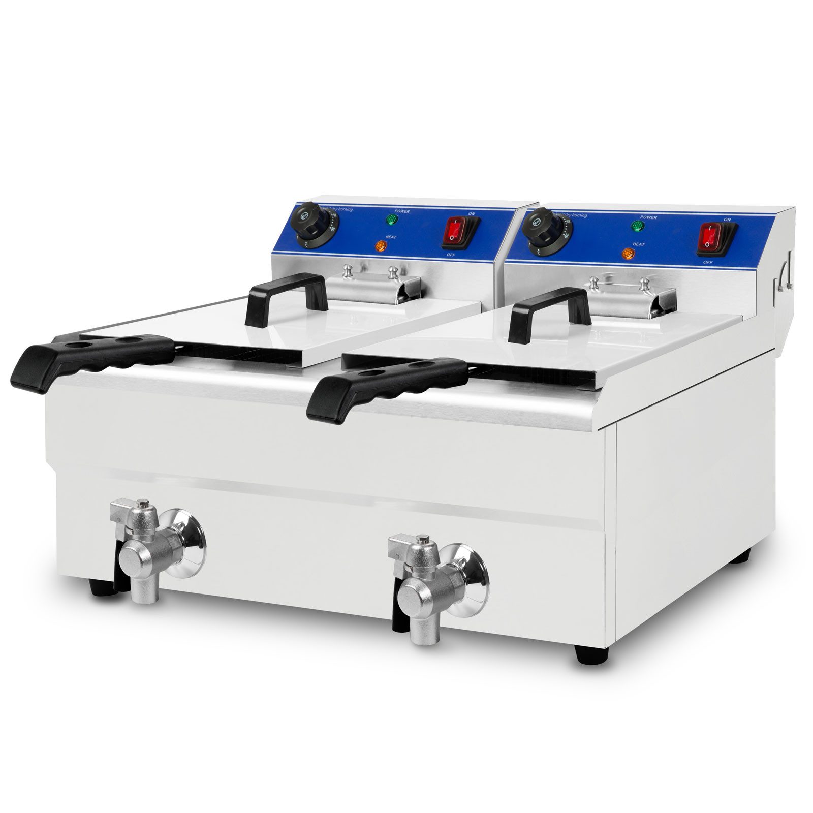 vertes Fritteuse, 3000 W, Temperatur Stufenlos Regulierbar 50-250°C