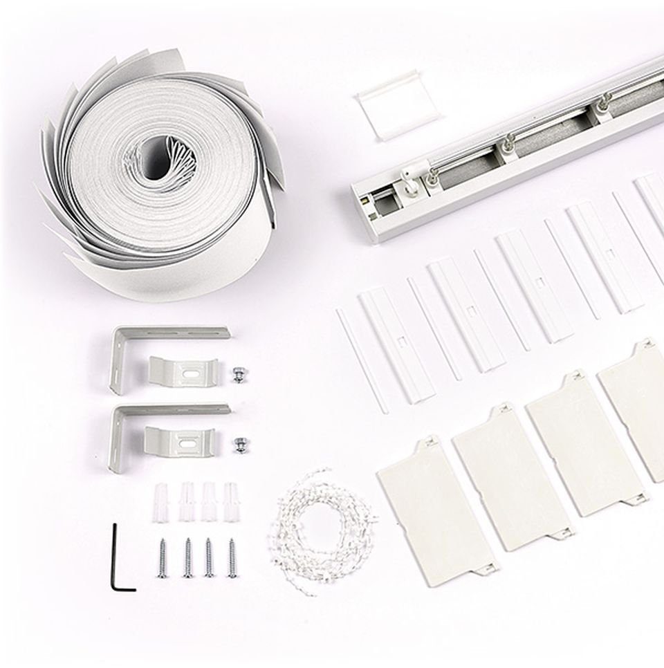 ventanara Lamellenvorhang Lamellenvorhang Komplettset Ventanara 89mm Vertikaljalousie